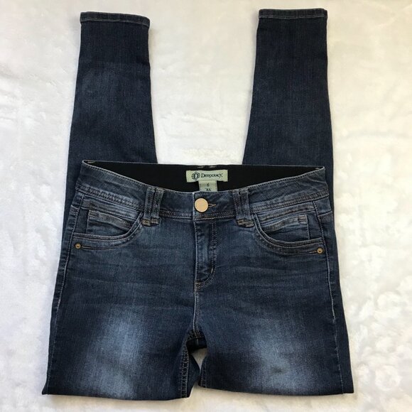 Democracy Ab Technology Skinny Jeans Women's Size 6 Dark Wash Cotton Rayon Denim - Picture 9 of 10